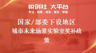 国家/部委下设地区城市未来场景实验室奖补政策