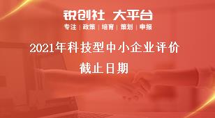 2021年科技型中小企业评价截止日期奖补政策