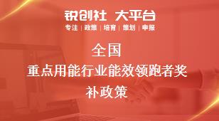 全国重点用能行业能效领跑者相关配套奖补政策