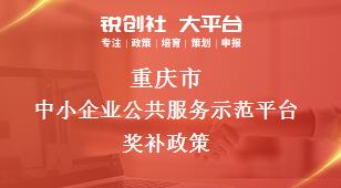 重庆市中小企业公共服务示范平台相关配套奖补政策